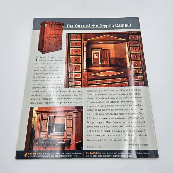 Tauton’s Fine Woodworking Magazine Lot February April June August October Decemb - Picture 13 of 14